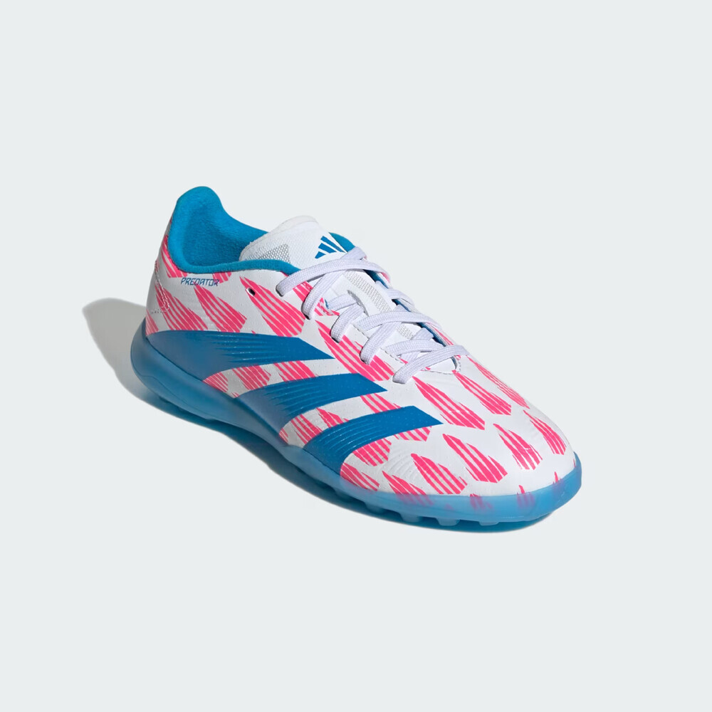 Adidas Predator League ID3427 Kids White Multicolor Round Toe Turf Boots DWA2236